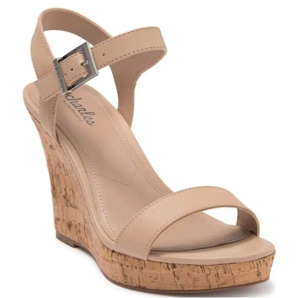 Charles by Charles David Cork Wedge Sandals Size 11M - Picture 1 of 11